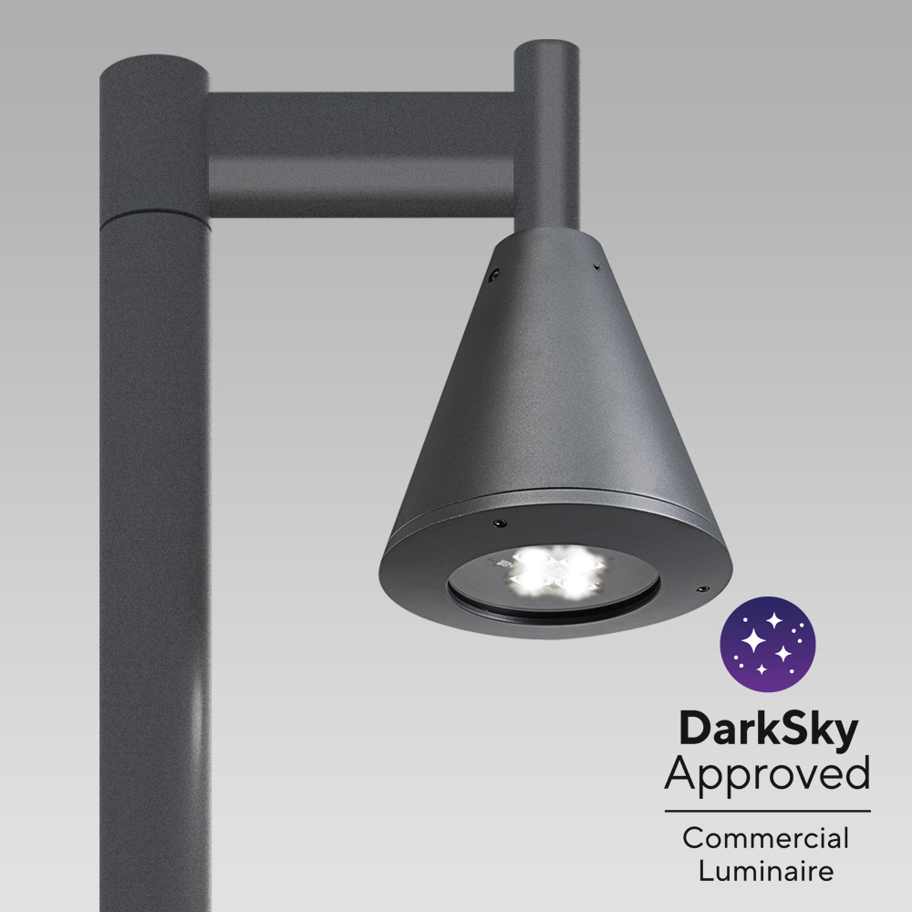 Apparecchio per illuminazione urbana  dal classico design di forma conica