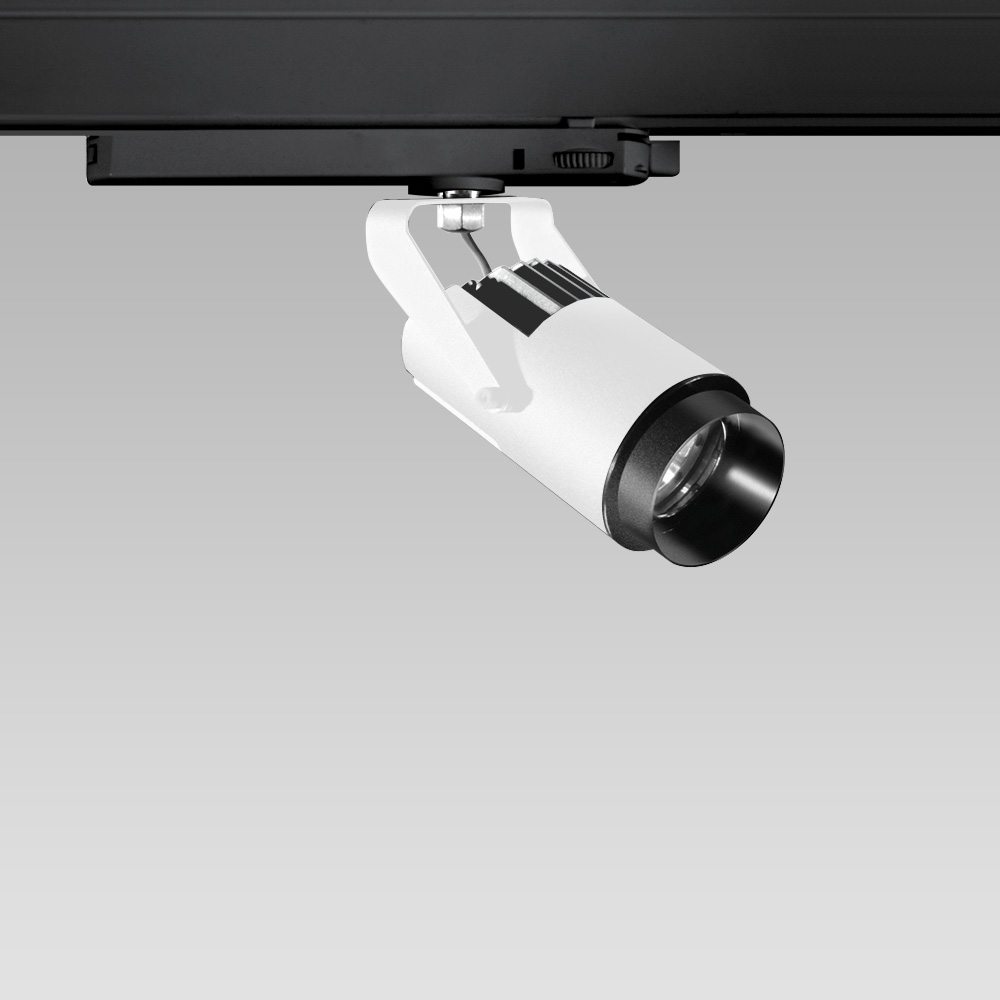 Binari 230V - DALI  Arcluce OPERA, faretto a parete o a binario elettrificato per l'illuminazione d'accento di musei, gallerie d'arte, contesti residenziali e commerciali