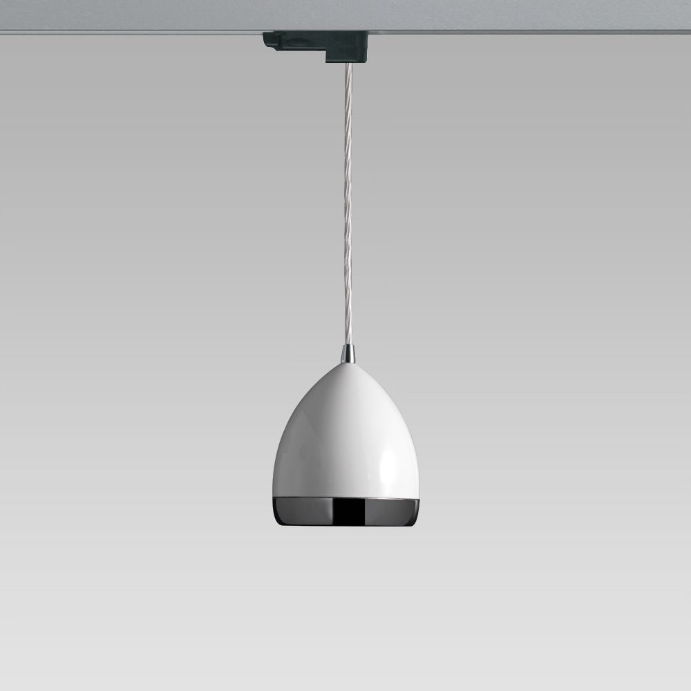Binari 230V - DALI  Apparecchio a sospensione dal design classico ed elegante per l'illuminazione di interni, installabile anche a binario