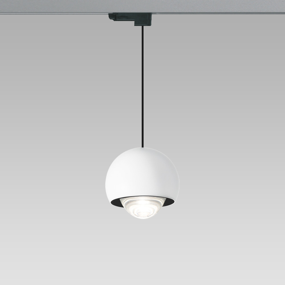 Binari 230V - DALI  Apparecchio a sospensione dal design ricercato per l'illuminazione di interni, disponibile anche nella versione a binario